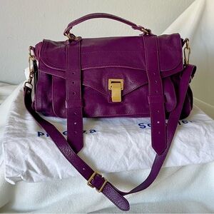 Proenza Schouler PS1 medium bag in purple (Grape Jam color)